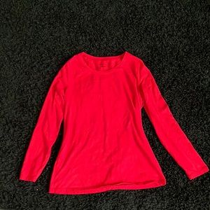 Plain red long sleeve woman /XL